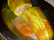 Abobrinha italiana recheada