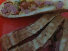Omelete rapidinho de mortadela