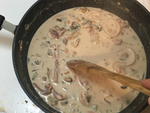 Camarão e polvo ao leite de coco