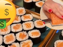 Como eu transformei 63 reais de salmão em 200 reais de sushi