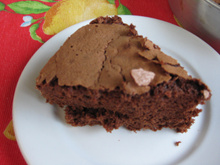 Bolo de chocolate de liqüidificador