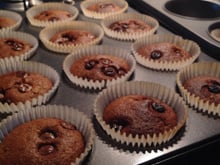 Muffins de chocolate