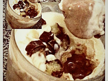 Pavê de coco com chocolate branco