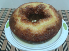 Bolo de laranja sem casca