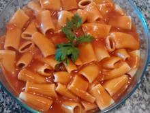 Macarrão com molho de tomate da vovó