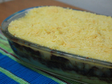 Escondidinho de batata com carne seca