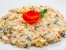 Salpicão de frango com requeijão