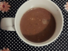 Chocolate quente de micro-ondas