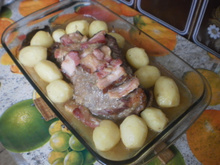 Peito bovino na pressão e gratinado