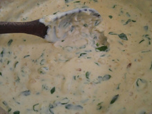 Creme de espinafre com ricota