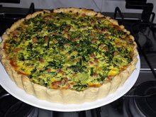Quiche de alho poró