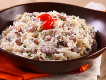 Arroz cremoso à moda brasileira