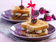 Sanduíche de Cream Cheese com Chocolate