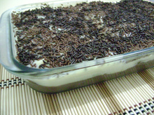 Pavê dois brigadeiros