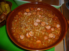Sopa de linguiça calabresa