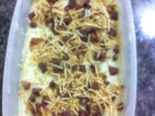 Escondidinho de batata doce com charque