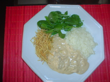 Estrogonofe da Lidinha - aos 4 queijos