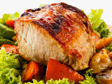 Pernil assado com batatas