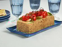 Bolo salgado de lentilha