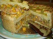 Torta de camarão