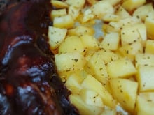 Costelinha de Porco com Molho Barbecue