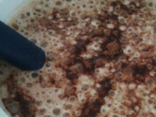 Vitamina de banana com chocolate