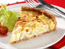 Quiche de alho poró