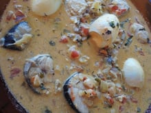 Posta de peixe cozida