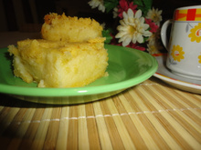 Bolo de fubá cremoso