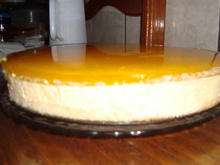 Bolo de mousse e gelatina