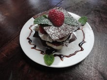 Mil folhas de chocolate e chantilly