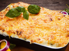 Lasanha de frango com molho branco no capricho
