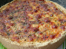 Quiche de alho poró
