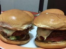 Hambúrguer de frango fit
