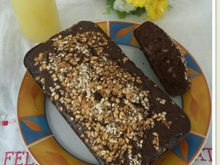 Bolo de banana com chocolate fitness