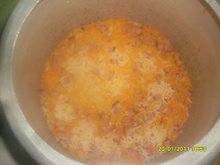 Arroz na panela de pressão