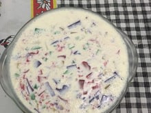 Gelatina colorida da Gi