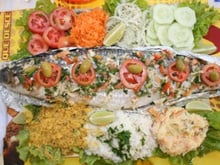 Tainha recheada no forno