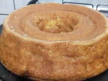 Bolo de milho da família "de geração em geração"