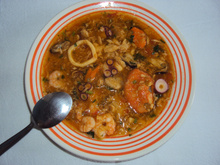 Sopa de frutos do mar