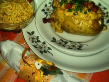 Batata recheada de shopping