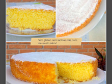 Bolo de laranja sem glúten e sem Lactose