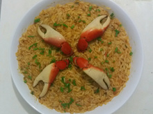 Risoto de caranguejo
