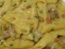 Macarrão com calabresa