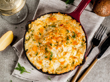 Torta de batata com cebola e parmesão SEM FARINHA DE TRIGO: atenção com a água da batata no preparo