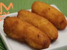 Banana à milanesa na airfryer melhor que de churrascaria: receita simples e deliciosa é sempre uma boa opção!