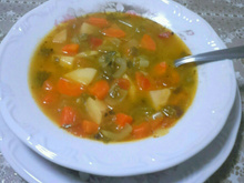 Sopa de salsão muito saborosa