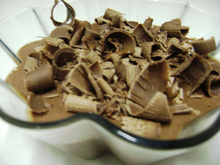 Mousse rápida de chocolate