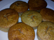 Bolo de aveia com banana e maçã
