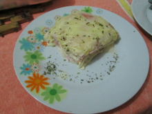 Pizza de pão de forma